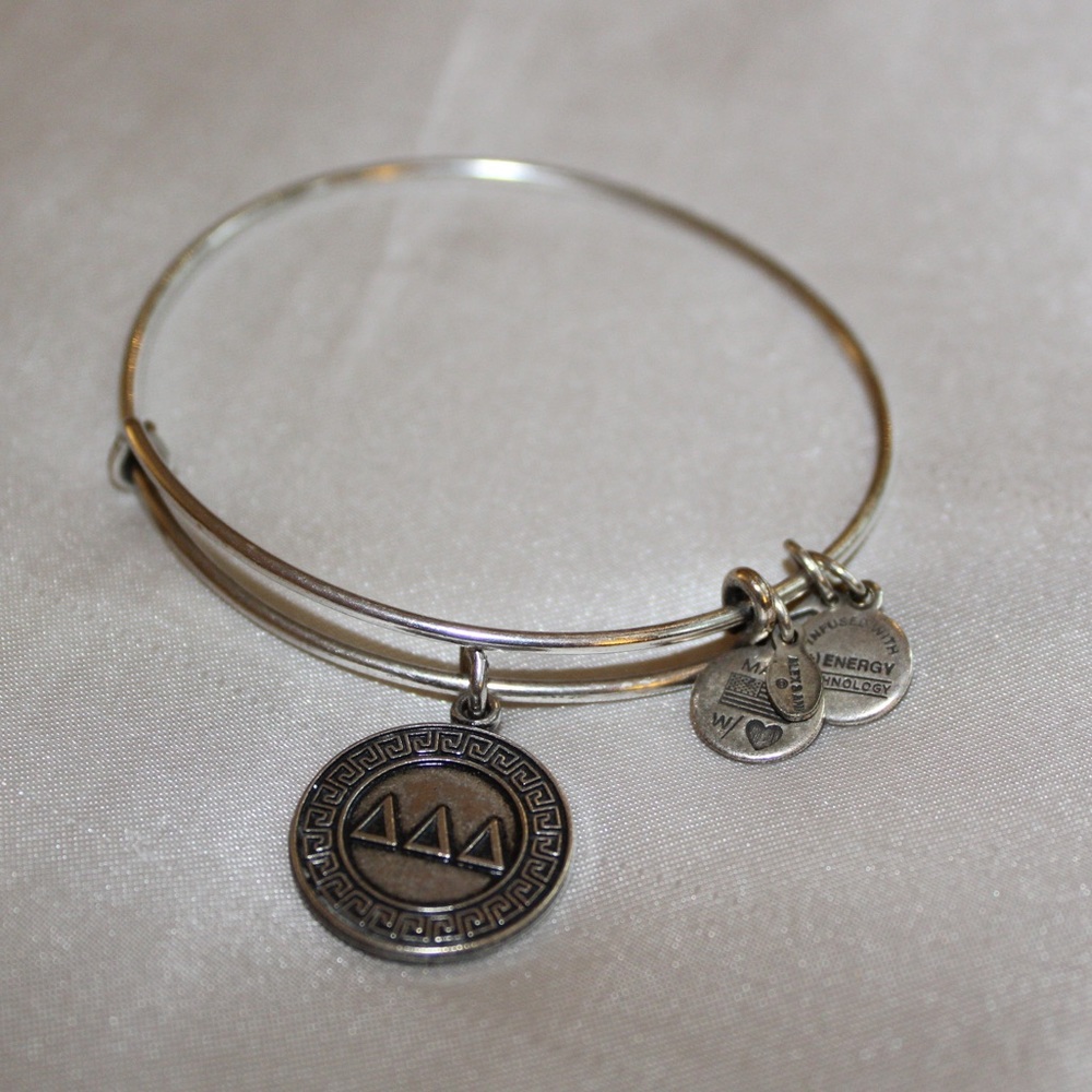 Alex and Ani Silver Bangle - TriDelta Charm